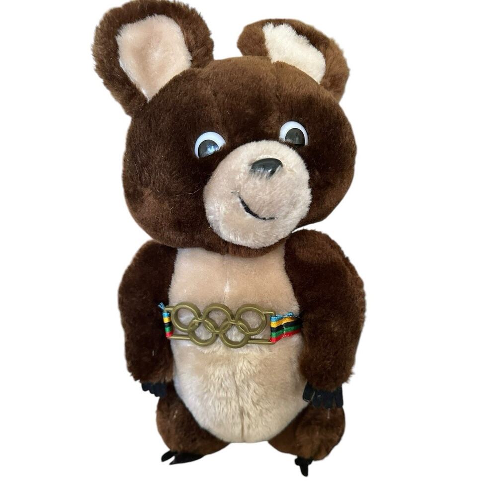 Misha Dakin Plush Bear 1980 Moscow Olympics Mascot 12" Stuffed Animal Teddy Bear